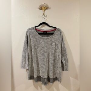 W5 Textured Ribbed Knit Top – Size 2X